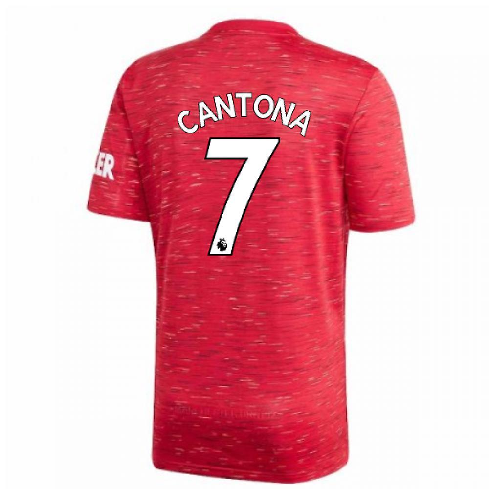 2020-2021 Man Utd Adidas Home Football Shirt (CANTONA 7) Red Medium 38-40 inch Chest