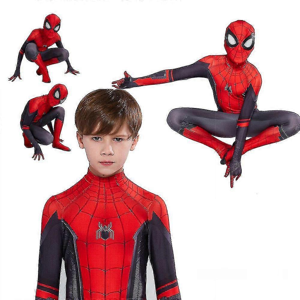 Lequeen halloweenSpiderman Cosplay Bodysuit Adults Kids Spider-man Superhero Role Play Jumpsuit Carnival Halloween Party Fancy Dress Up Costume Spi...