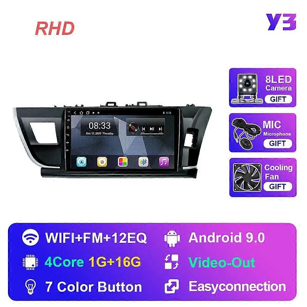 Redkid Car Radio For Toyota Corolla 11 2014-2016 Android 10 Multimedia Autoradio Stereo Video Player GPS Carplay Navigation Y3 1G 16G RHD