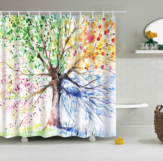 Slowmoose Waterproof, Polyester Fabric-3d Printed Shower Curtains 150x180cm / I