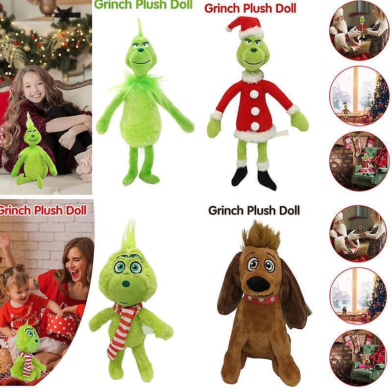 Unbrand Christmas Grinch Plush Doll Soft Toy Stuffed Teddy Baby Kids Xmas Gift Cute