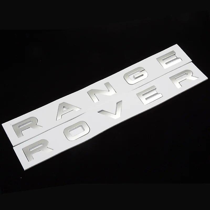 Hikig 3d Logo Range Rover Emblem Car Front Hood Bonnet Letters Sticker For Range Rover Sport  L494 L322 L320 Evoque Vogue Accessories Matt Silver