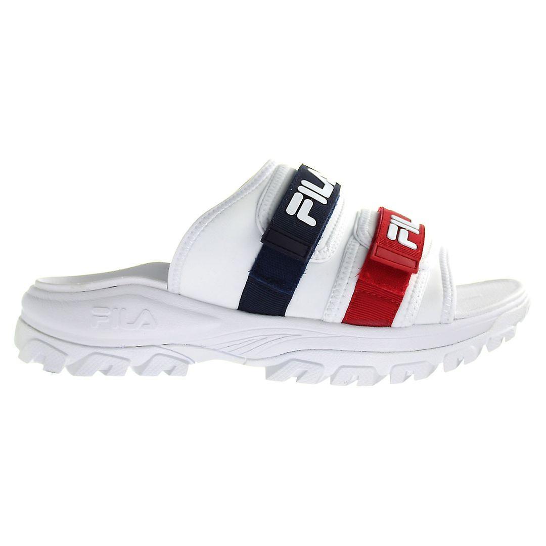 Fila Outdoor Slide Slip-On White Synthetic Womens Flip-Flops 1010869 92N UK 5.5 EU 39 US 8