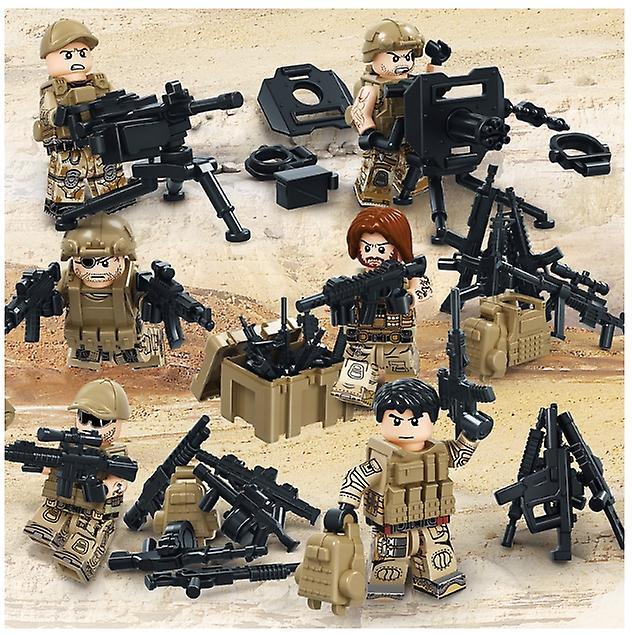 YM Studio New version Building block military special forces figurine boy assembly police figurine soldier TBS07-12 toy compatible