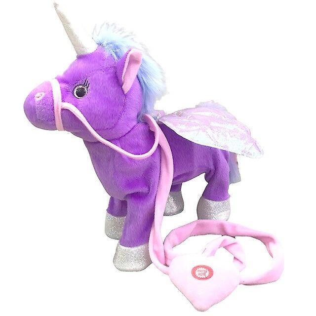 Slowmoose Popular Walking & Talking Unicorn Plush Toy - Stuffed Toy purple