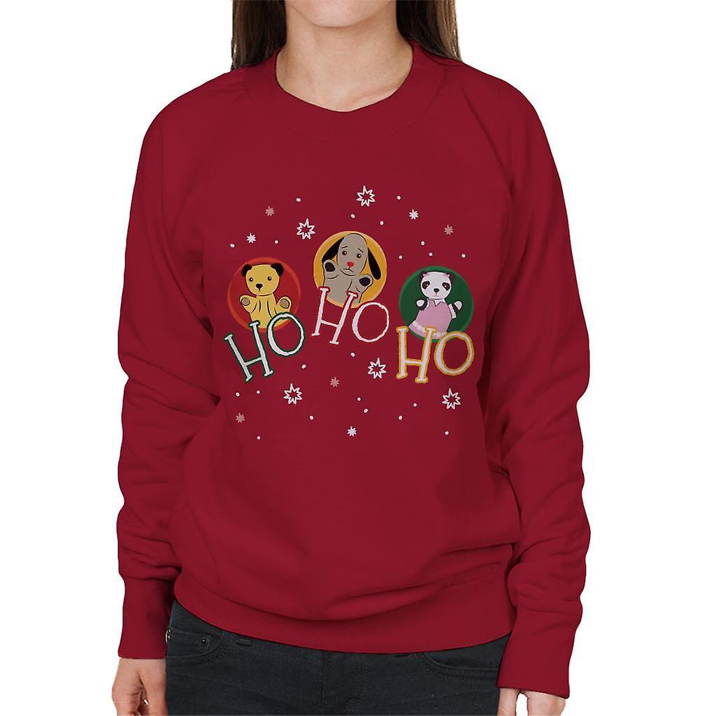 Sooty Christmas Ho Ho Ho Women's Sweatshirt Cherry Red XX-Large