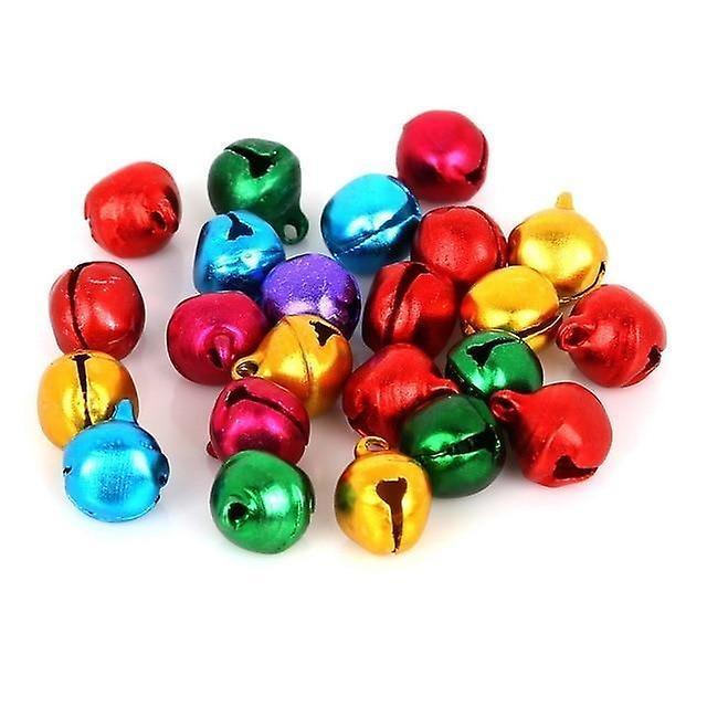 Slowmoose Small Jingle Bells Aluminum Loose Beads For Festival Party, Christmas Tree 10mm