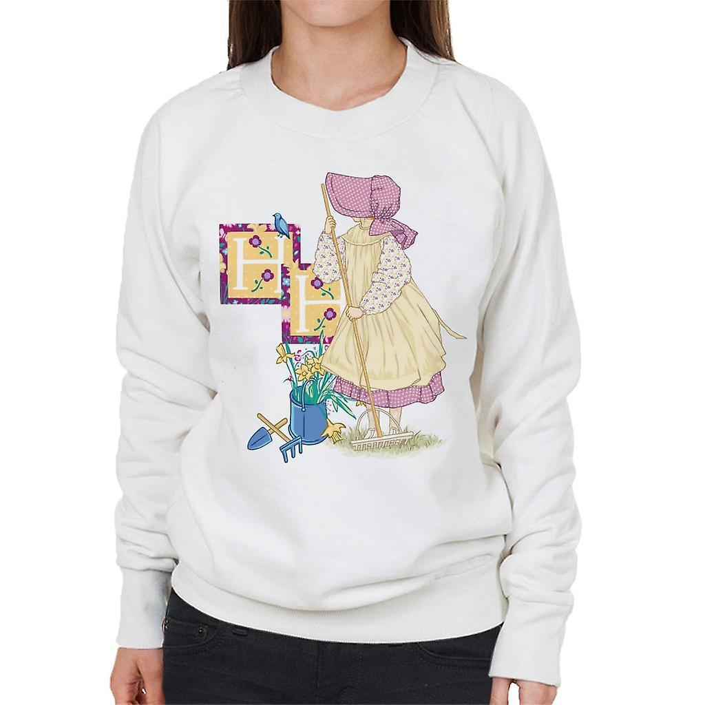 Holly Hobbie Gardening Women's Sweatshirt White X-Large