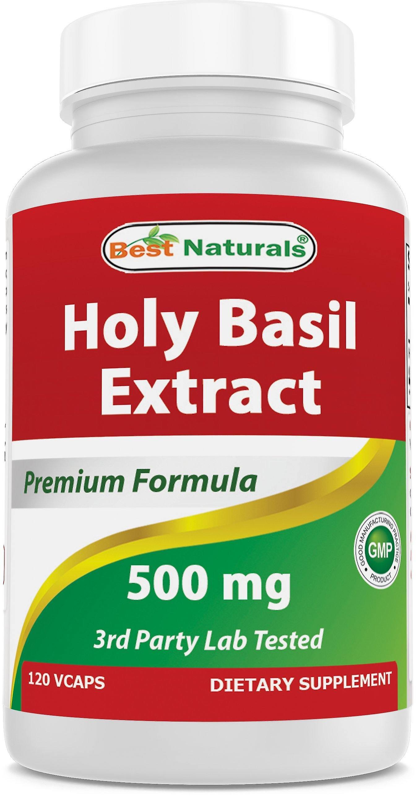 Best naturals holy basil extract 500 mg 120 vegetarian capsules