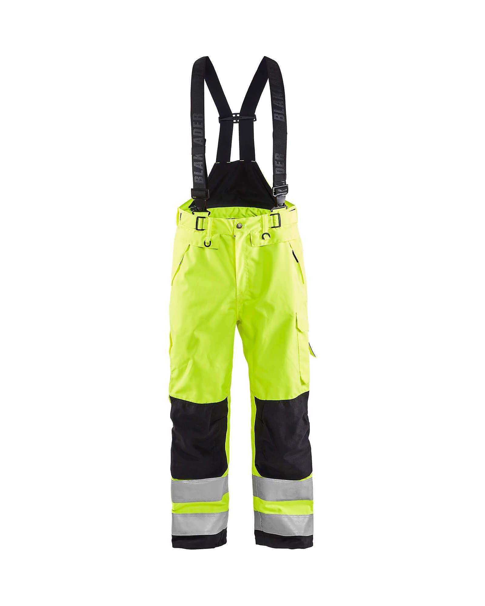 Blaklader 1867 hi-vis waterproof trousers - mens (18671977) Yellow/black