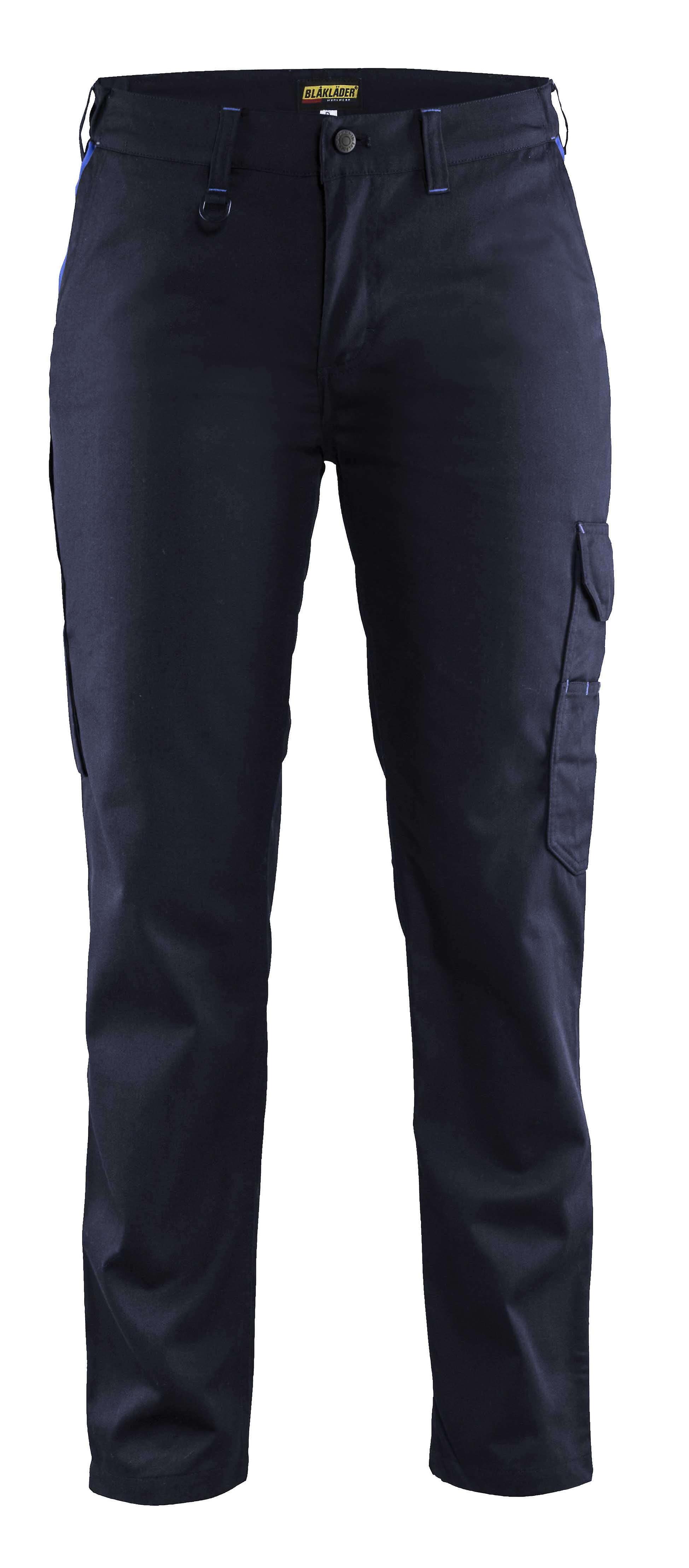 Blaklader 7104 industry work trousers - womens (71041800) Navy blue/cornflower blue 16