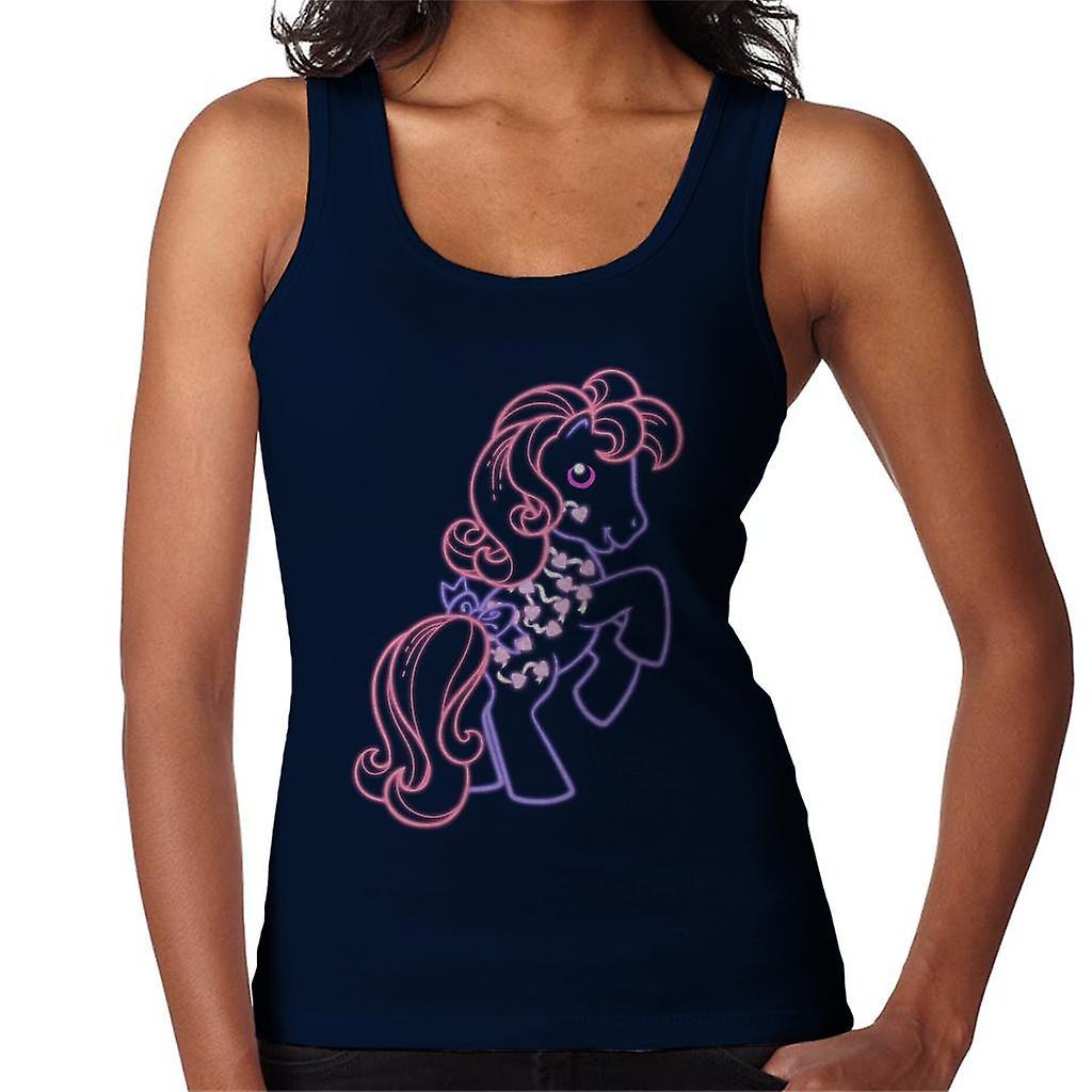 My Little Pony Hearts Cutie Mark Neon Women's Vest Navy Blue Small