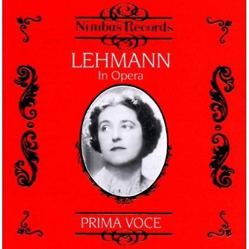 Nimbus Records Lotte Lehmann - In Opera 1  [COMPACT DISCS] USA import