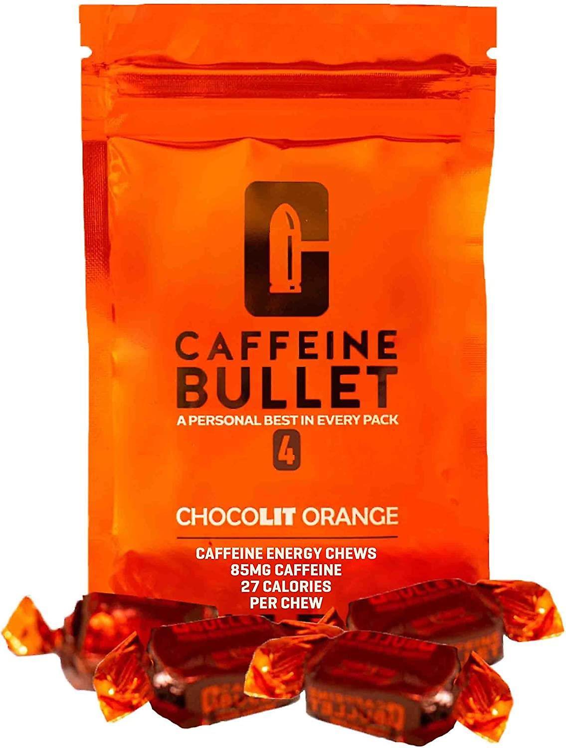 Caffeine Bullet Energy Chews - Chocolit Orange - 85mg Caffeine per Chew