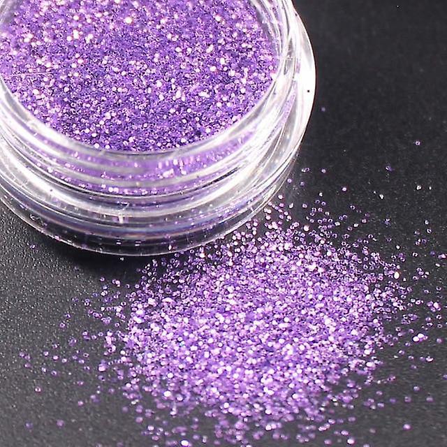 Slowmoose Purple Glitter Acrylic Powder Poly Gel Nail Polish, Nail Art Decorations light purple