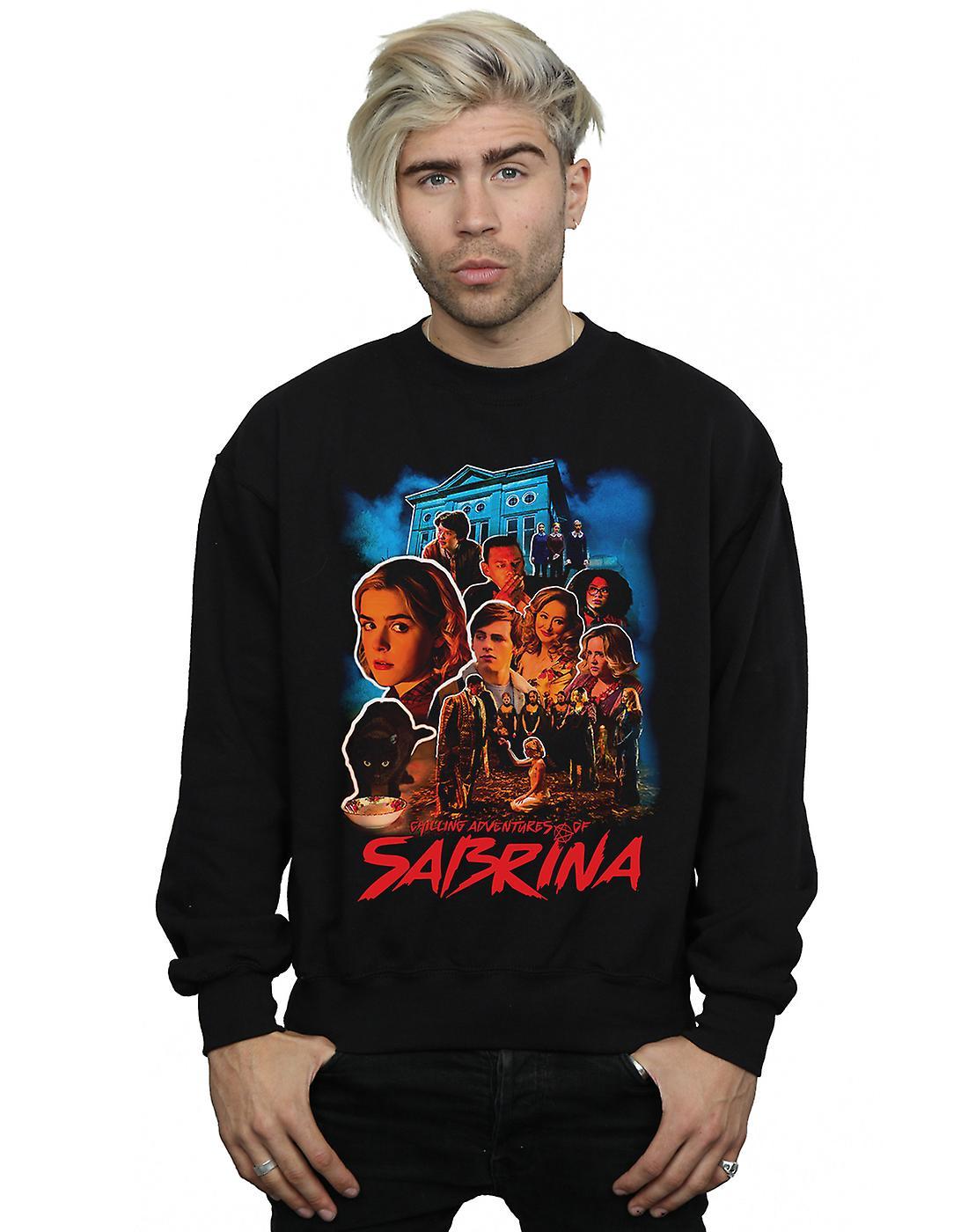 Absolute Cult The Chilling Adventures Of Sabrina Men's Sabrina Homage Sweatshirt Black Large