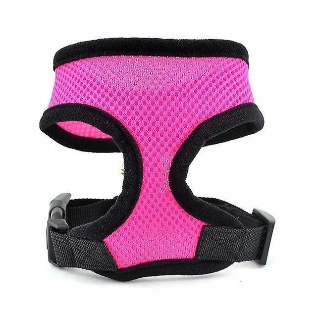 Slowmoose Dog Harness Vest Adjustable Soft Breathable Dog Harness - Pet Dog Chest Strap L / Rose Red