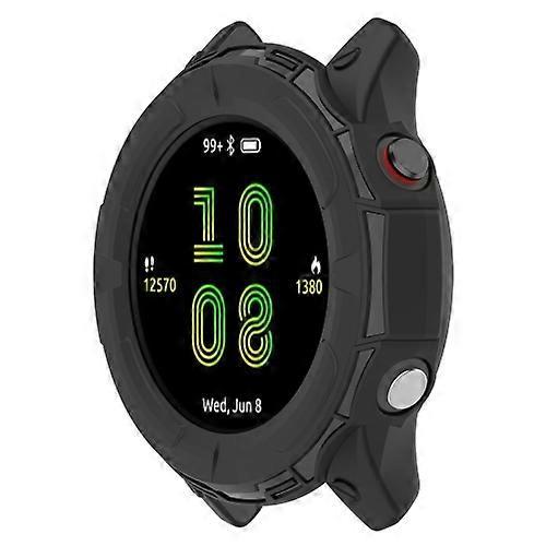 Watch Parts For Garmin Forerunner 955 Shockproof TPU Protective Watch Case Black