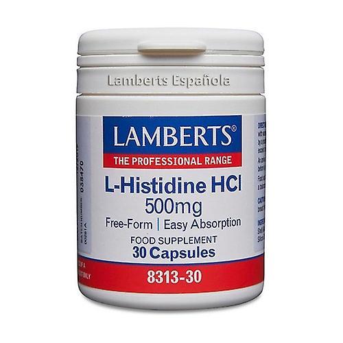 Lamberts L-Histidine HCl 30 capsules of 50mg