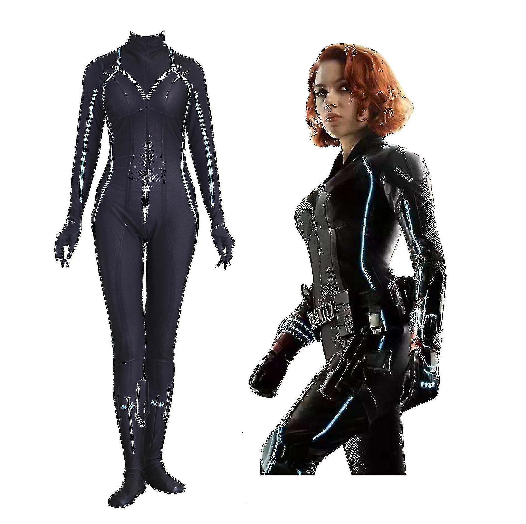 Sitabo Black Widow Bodysuit Jumpsuit Costume Women_h{free Shipping} L