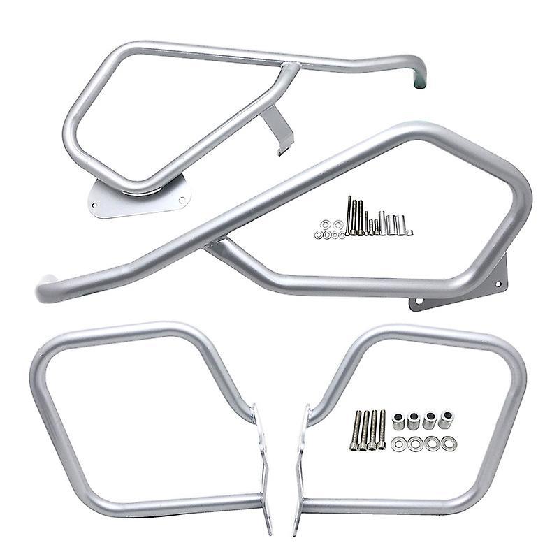 Boussder K1600gt K1600gtl Crash Bar Engine Guard Saddlebag Side Box Protection Frame Bumper For Bmw K1600 Gt K 1600gtl 2011-2022 2021 Silver Full Set