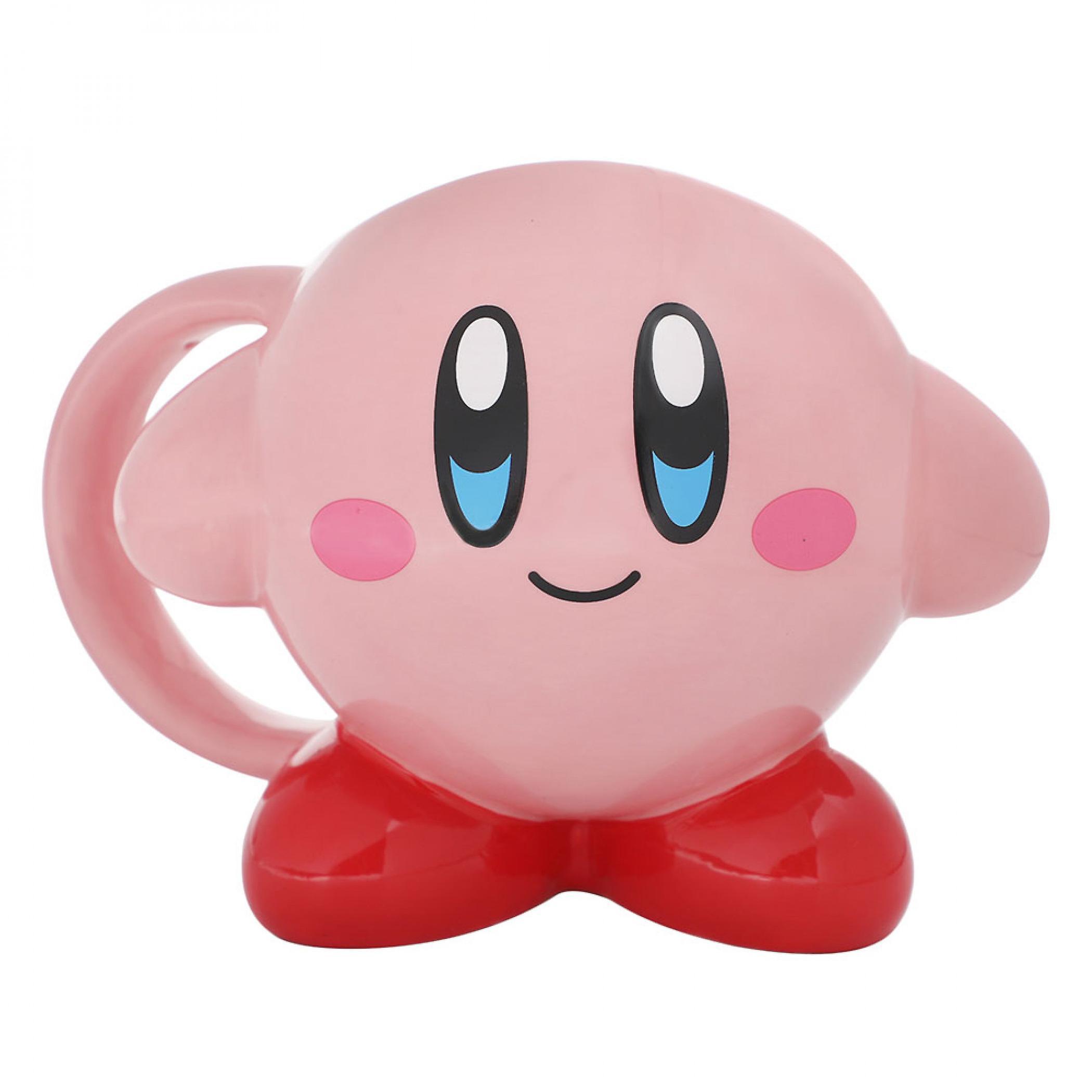 Video Games Kirby Smile 16 oz. Sculpted Ceramic Mug Pink