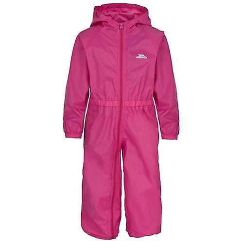 ek Wholesale Kids trespass button waterproof all-in-one suit Pink 2 to 3 years