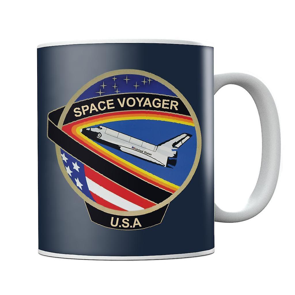 NASA STS 61C Space Shuttle Columbia Mission Patch Mug Navy Blue 10oz