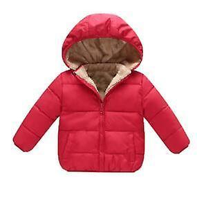 Slowmoose Kids Winter Warm-hooded Jackets Maroon 24M