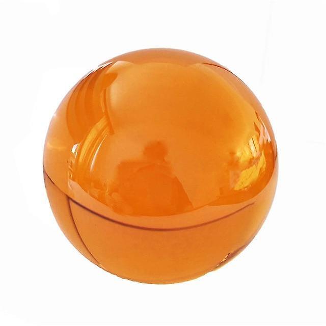 Slowmoose Globe K9 Clear Chandelier Lens Crystal Glass Ball - Crystal Ball Stand amber 80mm