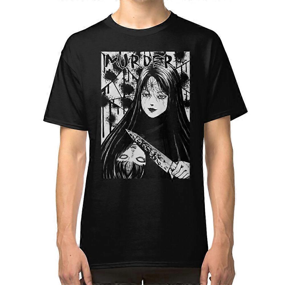 RockShark Tomie - Murder - Junji Ito T-shirt Black S