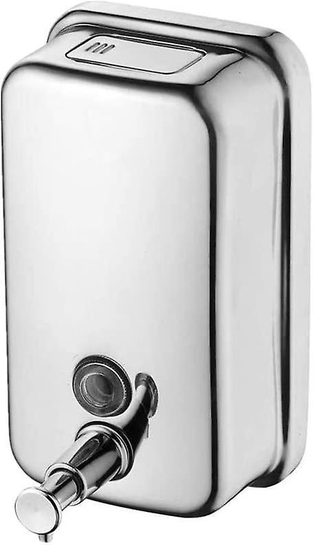 Augro Soap Dispenser, Stainless Steel Manual Wall-Mount Soap Dispenser, Commercial Soap DispenserFor Bathroom Kitchen Marketplace Hotel Restaurant ...