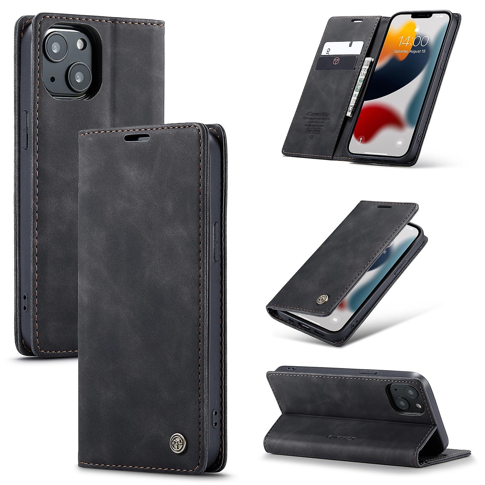 Caseme-013 Leather Case  For Iphone 13 For Iphone 13 Black