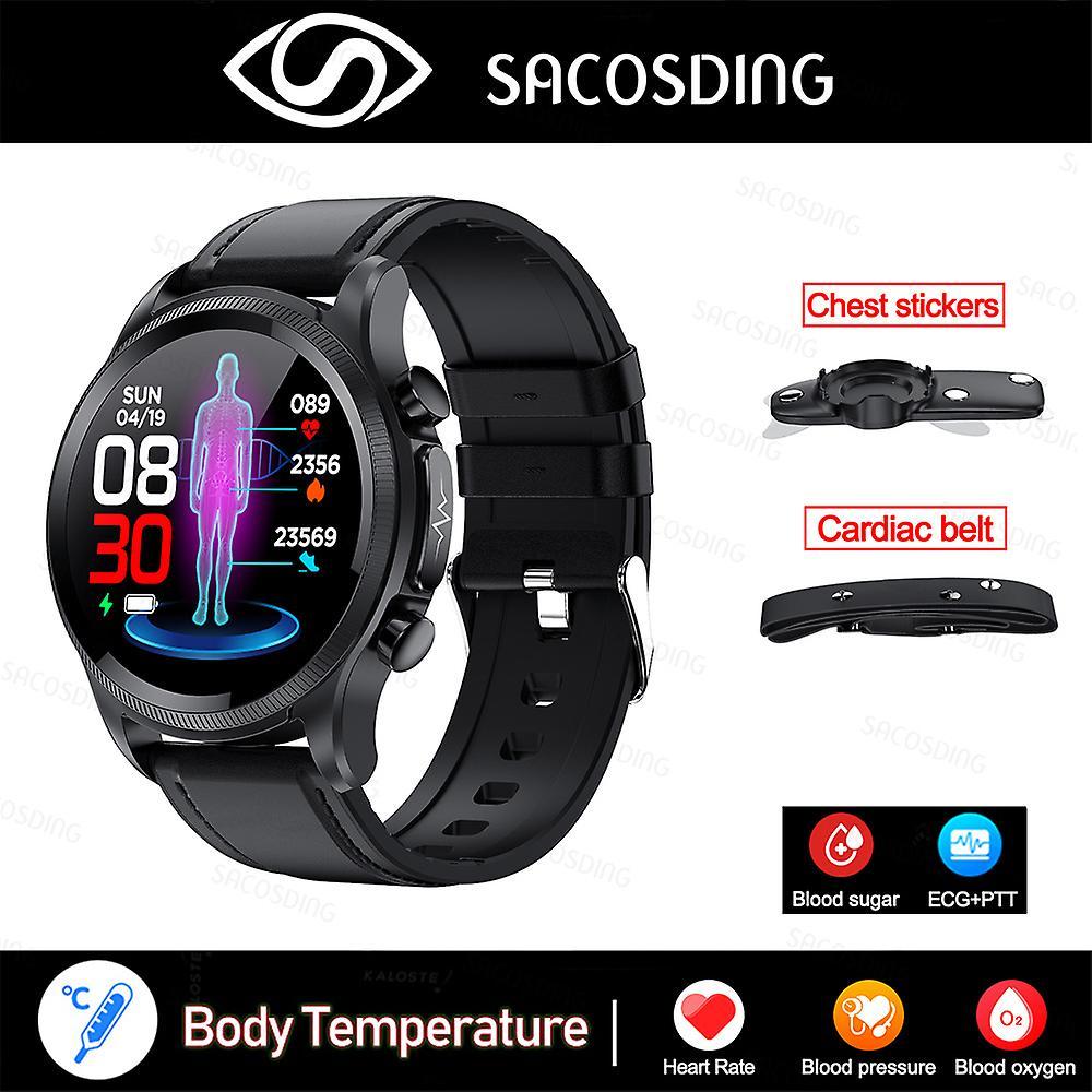 Bolongking New Smartwatch Blood Sugar Blood Pressure Body Temperature Health Monitoring Smart Watch For Men Women Clock Blood Glucose Non-apple Sma...