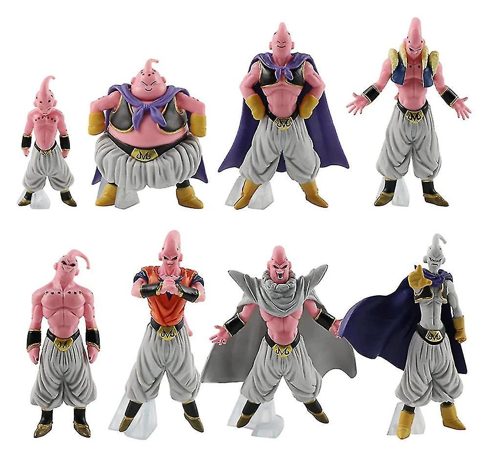 Shinestar 8pcs Majin Buu Figures Toys, Dragon Ball Anime Classic Characters Figure Model Gift For Kids Boys Girls