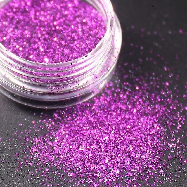 Slowmoose Purple Glitter Acrylic Powder Poly Gel Nail Polish, Nail Art Decorations deep purple