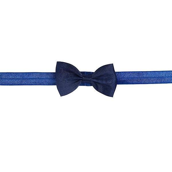 Slowmoose Cute Bow Tie Headband, Elastic Hair Ribbon blue