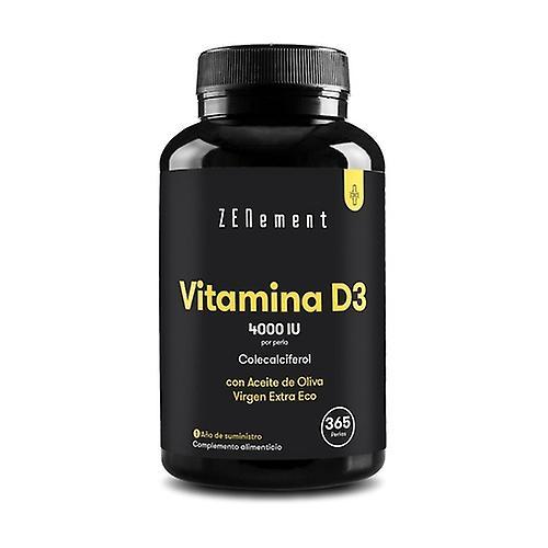 Zenement Vitamin D3 4000 IU 365 days 365 softgels