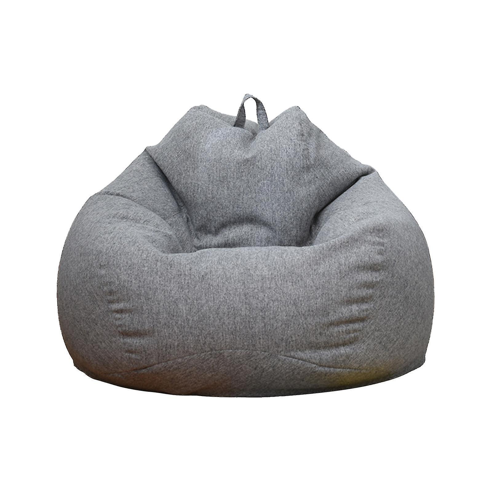 Cloud Xiang New Extra Large Bean Bag Chairs Couch Sofa Cover Indoor Lazy Lounger For Adults Kids Sellwell Gray 80 * 90cm