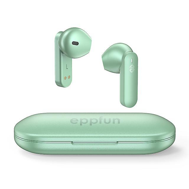 Eppfun Cutemeet 300 Metal Tws Earbuds Qualcomm Qcc3040 Aptx Adaptive/aac  Earphones  Cvc8.0 4 Mics Noise Cancellation Headphones Green