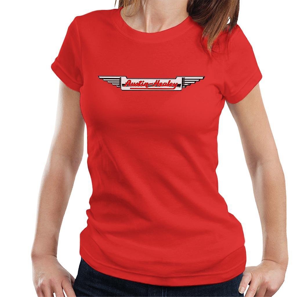 Austin Healey Logo British Motor Heritage Women's T-Shirt Red Medium