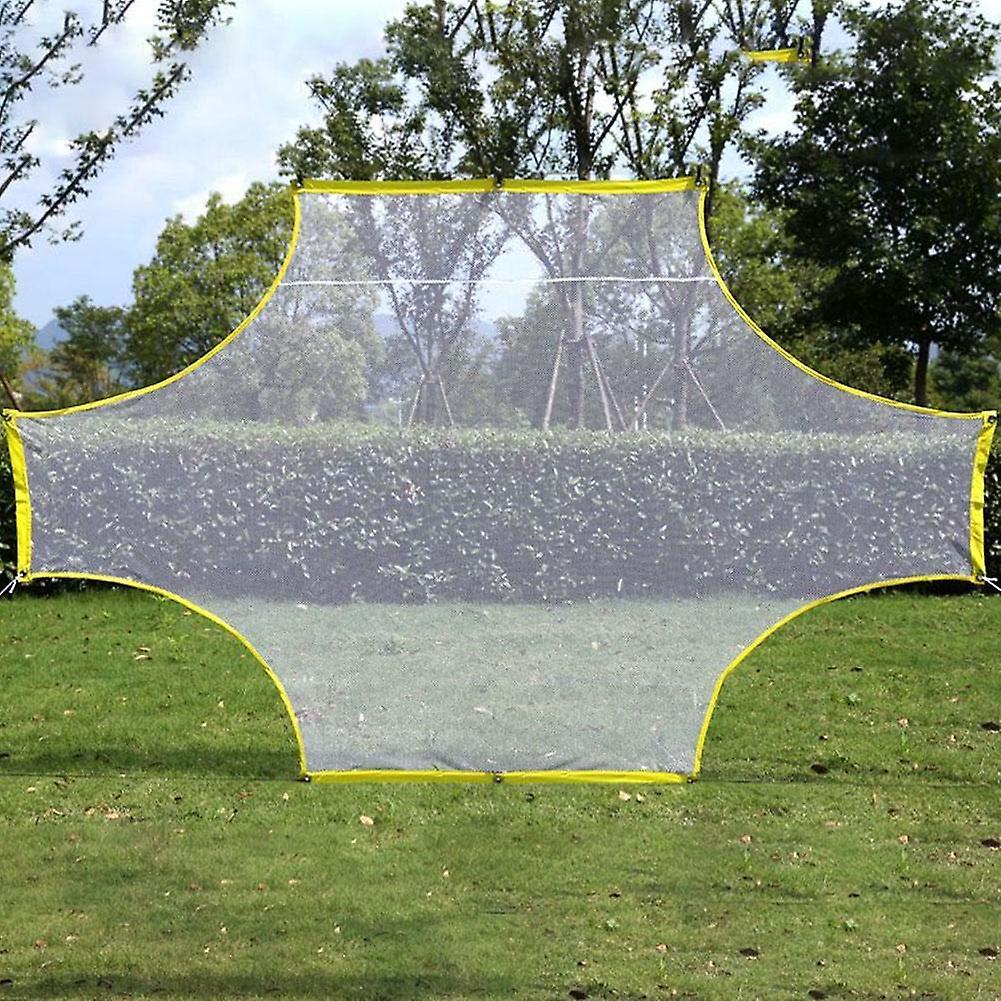 Langray Football Training Hexagonal Net Football Accuracy Trainer Net Portable Elastic Football Target Net Soccer Goal Training