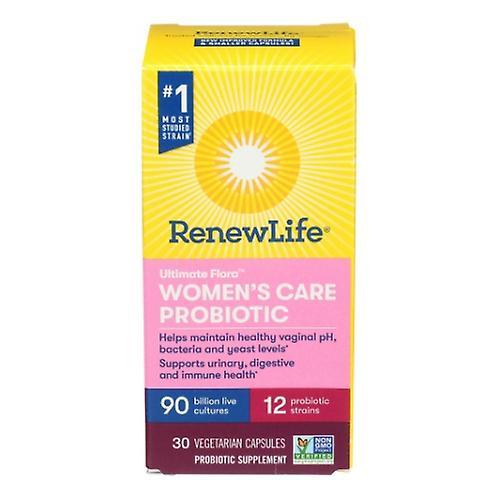 Renew Life Ultimate Flora Women's Care Probiotic, 90 Billion 30 Veg Caps (Pack of 1)