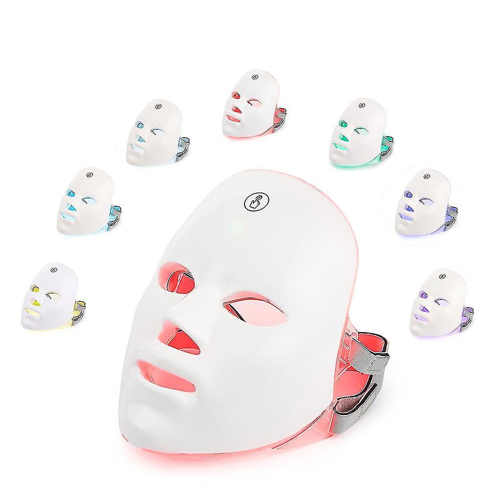 unbrand Skin Rejuvenation Photon Mask | Led Face Mask Light Therapy Red Blue Light Anti-aging Wrinkle Acne Removal Spa Facial Treatment Home Skinca...