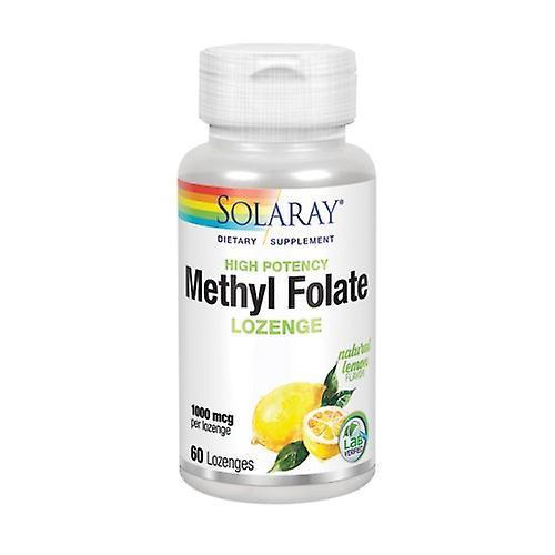 Solaray Methyl Folate,1000 mcg ,60 Veg Caps (Pack of 1)