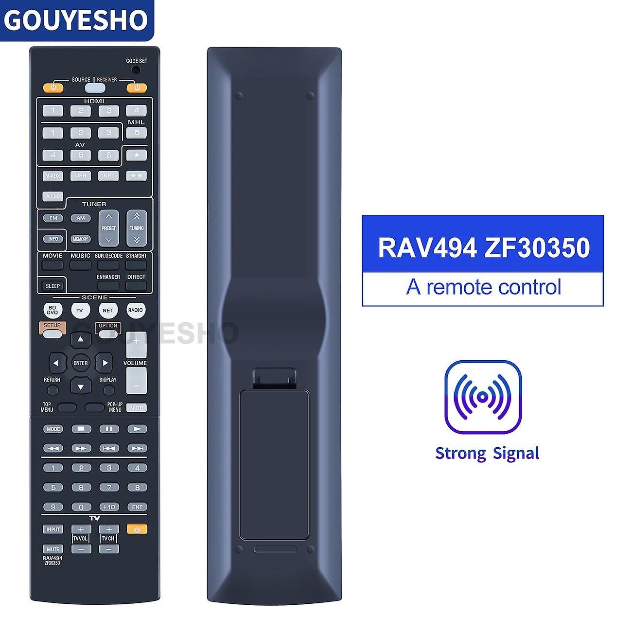 Scitoo New Remote Control Rav494 Zf30350 For Yamaha Av Receiver