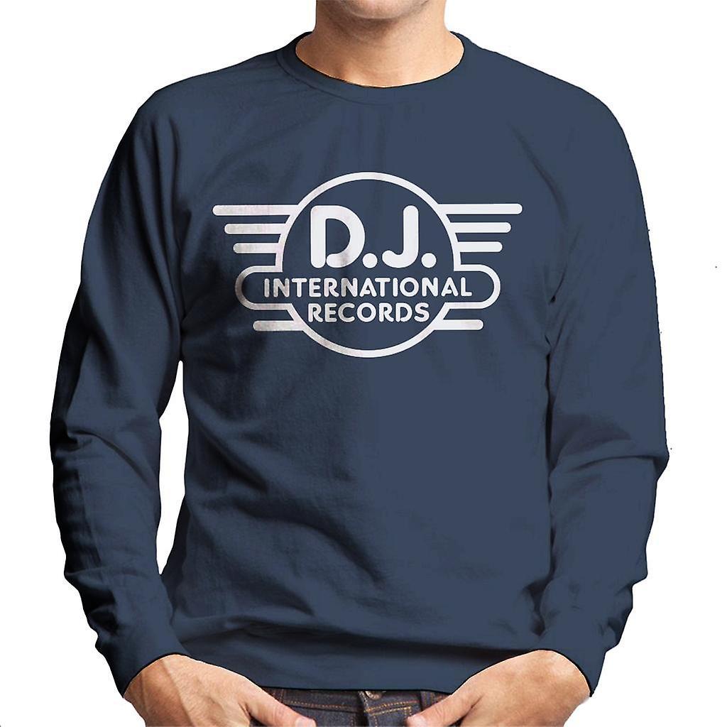 DJ International Classic Logo Men's Sweatshirt Navy Blue XX-Large