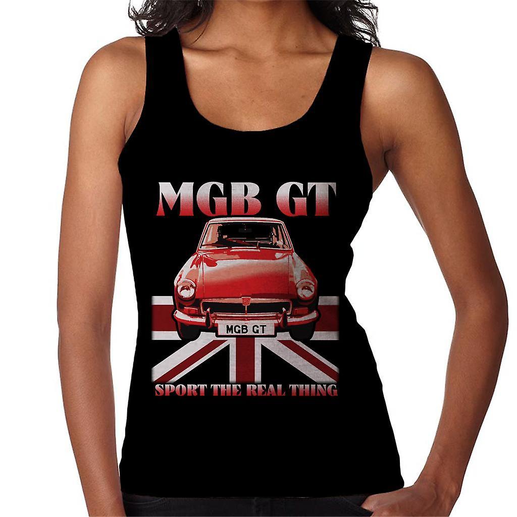 MG GT Sport The Real Thing British Motor Heritage Women's Vest Black Small