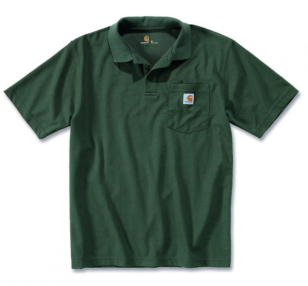 Carhartt polo shirt work Pocket contractor's K570 MOSS