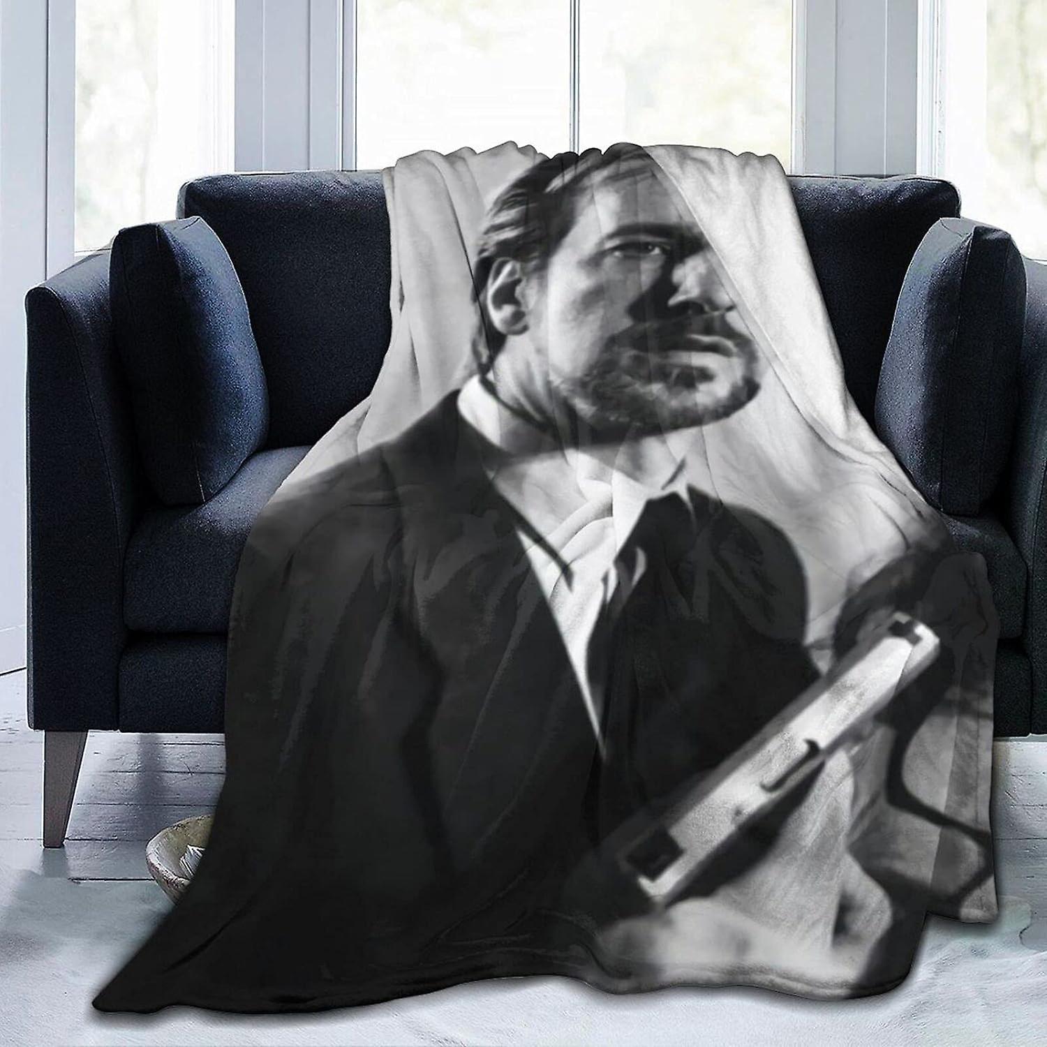 Kerota Alan Rickman Soft and Comfortable Warm Fleece Blanket for Sofa,Office Bed car Camp Couch Cozy Plush Throw Blankets Beach Blankets 50x40in 12...